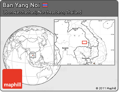 Blank Location Map of Ban Yang Noi