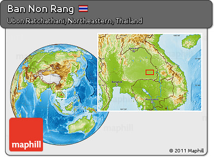 Physical Location Map of Ban Non Rang