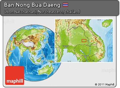 Physical Location Map of Ban Nong Bua Daeng