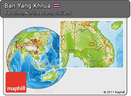 Physical Location Map of Ban Yang Khrua