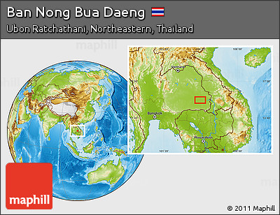 Physical Location Map of Ban Nong Bua Daeng