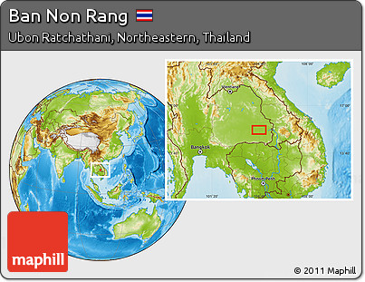 Physical Location Map of Ban Non Rang