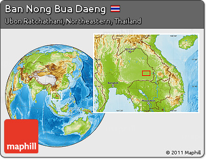 Physical Location Map of Ban Nong Bua Daeng