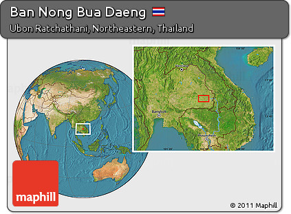 Satellite Location Map of Ban Nong Bua Daeng