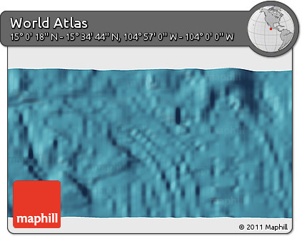 Satellite 3D Map of the Area around 15° 17' 31" N, 104° 28' 29" W