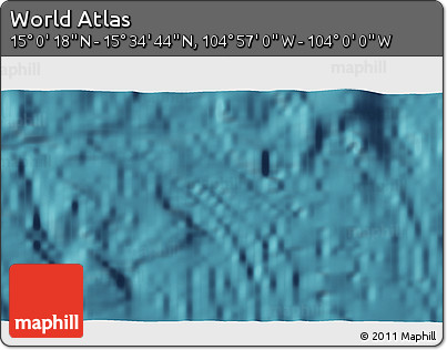 Satellite 3D Map of the Area around 15° 17' 31" N, 104° 28' 29" W