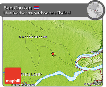 Physical 3D Map of Ban Chukan
