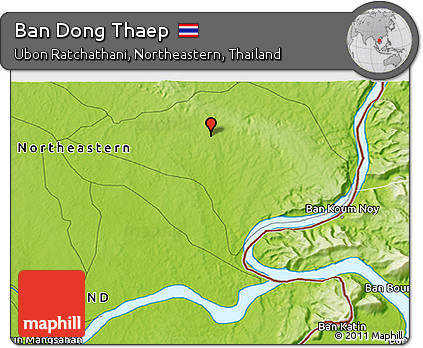 Physical 3D Map of Ban Dong Thaep