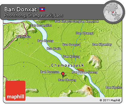 Physical 3D Map of Ban Donxat