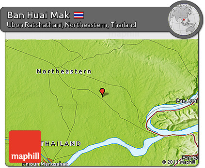 Physical 3D Map of Ban Huai Mak