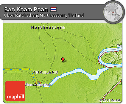 Physical 3D Map of Ban Kham Phan