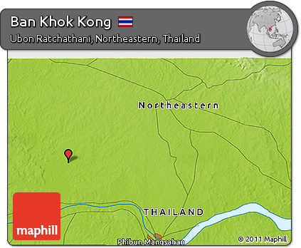 Physical 3D Map of Ban Khok Kong