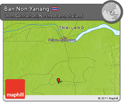Physical 3D Map of Ban Non Yanang