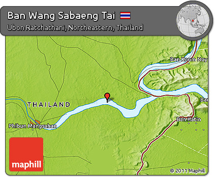 Physical 3D Map of Ban Wang Sabaeng Tai