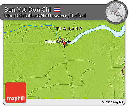 Physical 3D Map of Ban Yot Don Chi