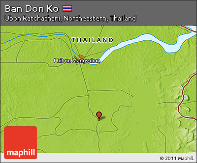 Physical 3D Map of Ban Don Ko