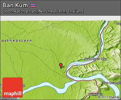 Physical 3D Map of Ban Kum