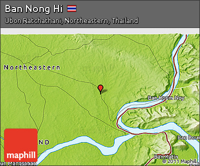 Physical 3D Map of Ban Nong Hi