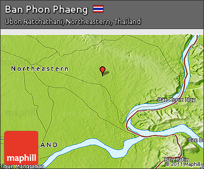 Physical 3D Map of Ban Phon Phaeng