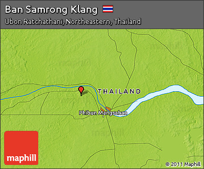 Physical 3D Map of Ban Samrong Klang