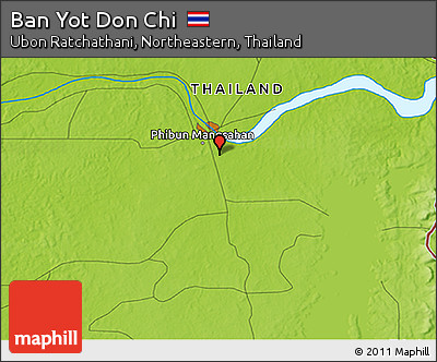 Physical 3D Map of Ban Yot Don Chi
