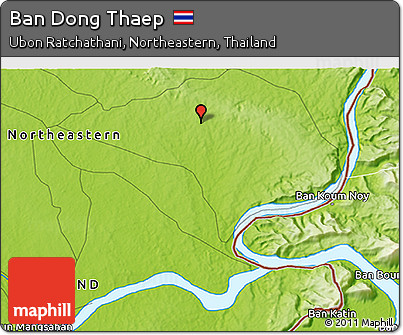 Physical 3D Map of Ban Dong Thaep
