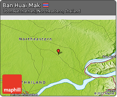 Physical 3D Map of Ban Huai Mak