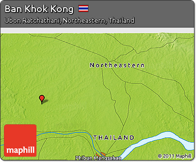 Physical 3D Map of Ban Khok Kong