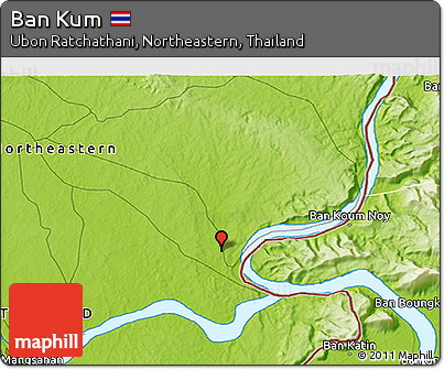 Physical 3D Map of Ban Kum