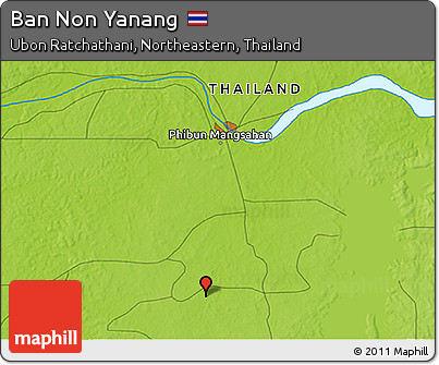 Physical 3D Map of Ban Non Yanang