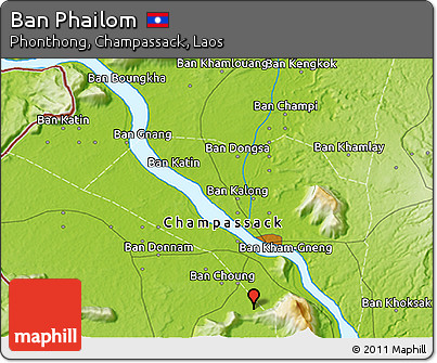 Physical 3D Map of Ban Phailom