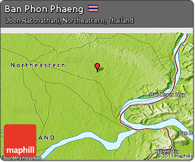 Physical 3D Map of Ban Phon Phaeng