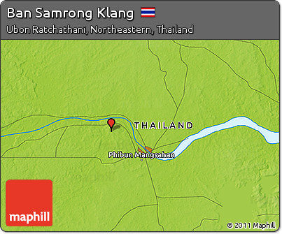 Physical 3D Map of Ban Samrong Klang