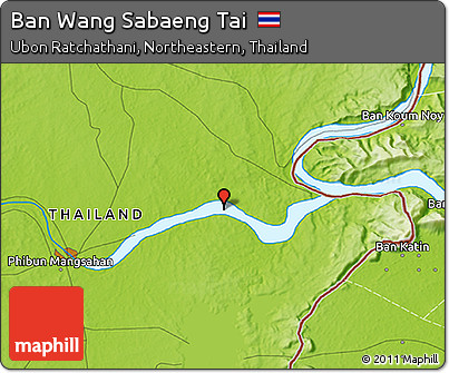 Physical 3D Map of Ban Wang Sabaeng Tai