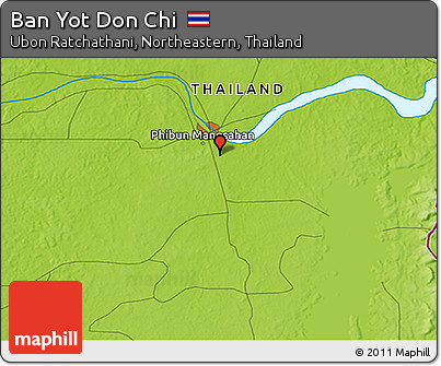 Physical 3D Map of Ban Yot Don Chi