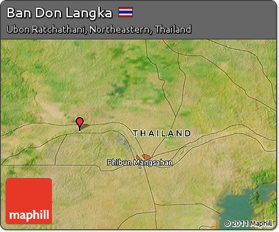 Satellite 3D Map of Ban Don Langka