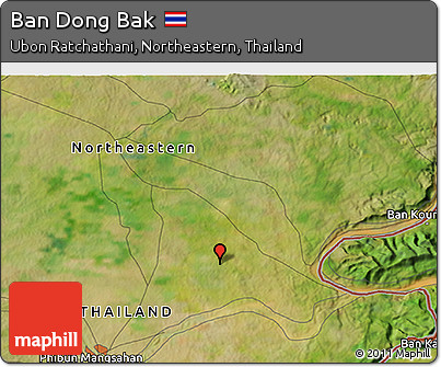 Satellite 3D Map of Ban Dong Bak