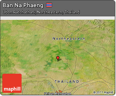 Satellite 3D Map of Ban Na Phaeng