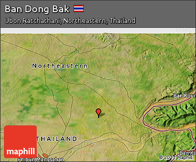 Satellite 3D Map of Ban Dong Bak