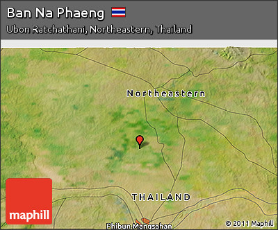 Satellite 3D Map of Ban Na Phaeng