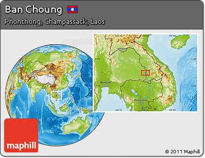 Physical Location Map of Ban Choung