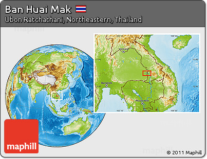 Physical Location Map of Ban Huai Mak