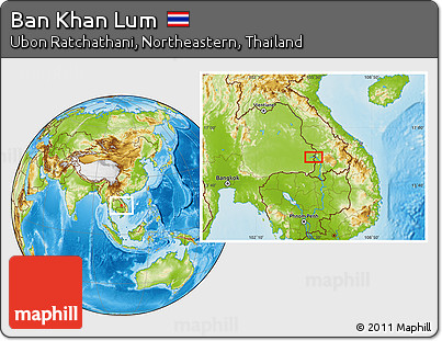 Physical Location Map of Ban Khan Lum