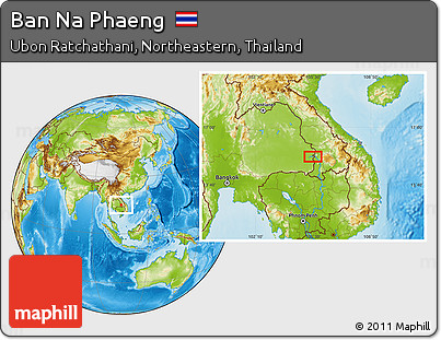 Physical Location Map of Ban Na Phaeng