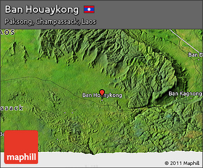 Satellite 3D Map of Ban Houaykong