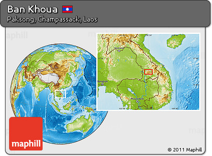 Physical Location Map of Ban Khoua