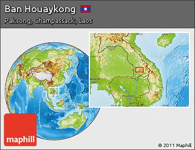 Physical Location Map of Ban Houaykong