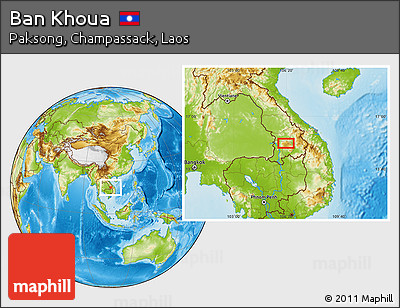 Physical Location Map of Ban Khoua