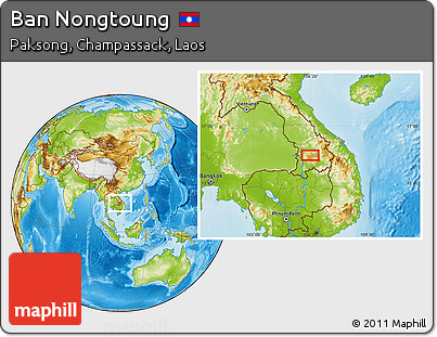 Physical Location Map of Ban Nongtoung