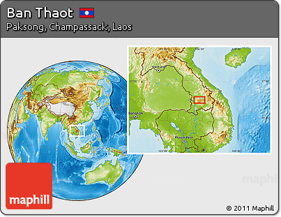 Physical Location Map of Ban Thaot